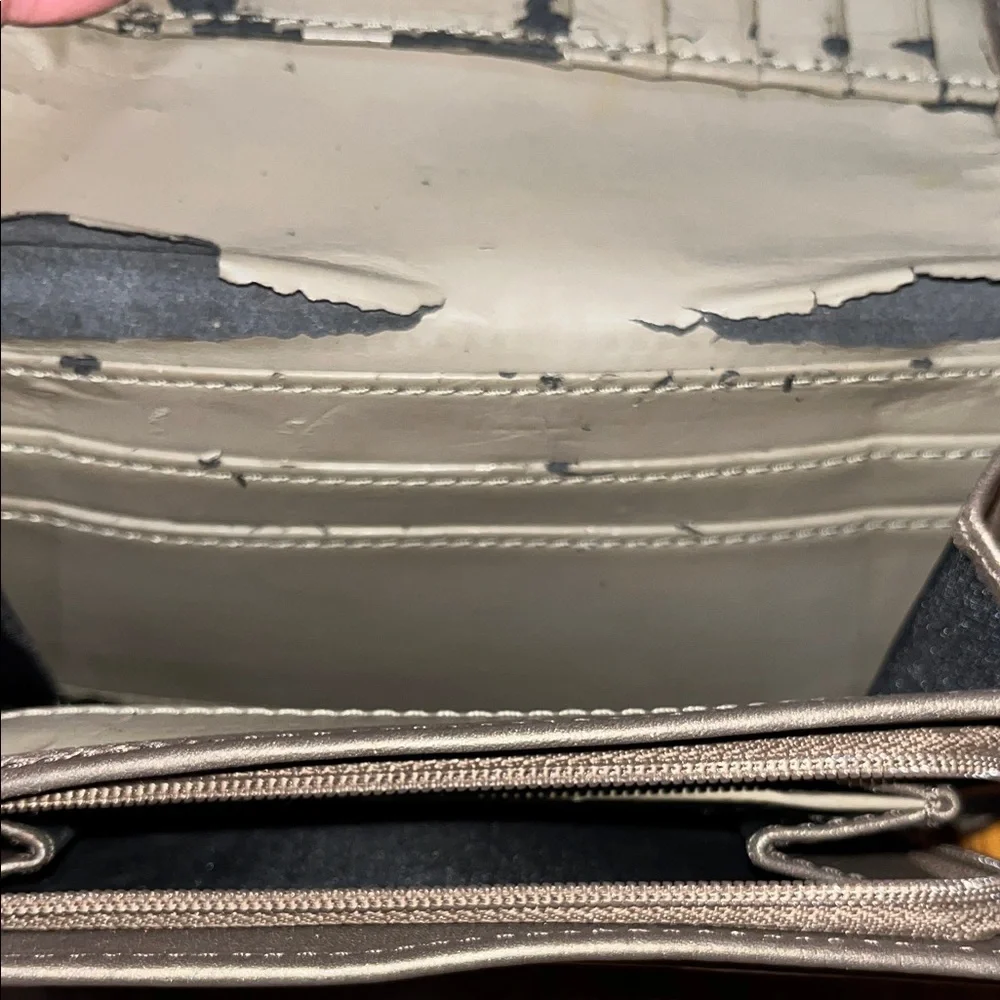 Coach Metallic Gold Leather Wallet